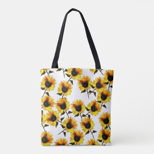 Sunflower Symphony Tote Bag (Achterkant)