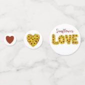 Sunflower Table Confetti (Voorkanten)