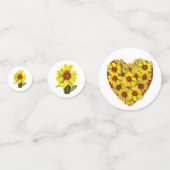 Sunflower Table Confetti (Achterkanten)