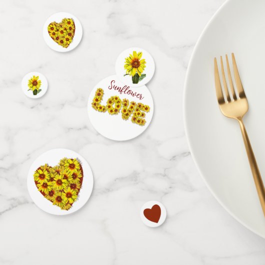 Sunflower Table Confetti (Groep)
