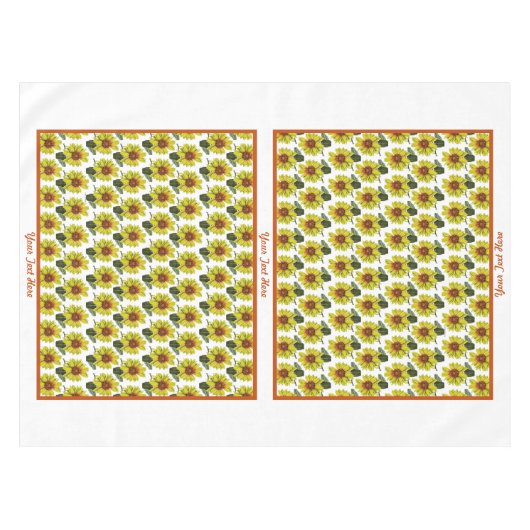 Sunflower Tablecloth Tafelkleed (Voorkant (Horizontaal))