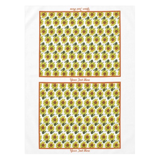 Sunflower Tablecloth Tafelkleed (Voorkant)