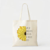 Sunflower Teacher Quote Tote Bag (Voorkant)