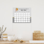 Sunflower Teddy Bear Picnic raadt de vervaldatum Poster (Keuken)