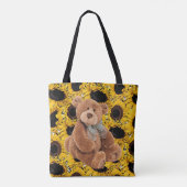 Sunflower Teddy BearTote Tote Bag (Achterkant)