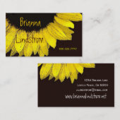 SUNFLOWER-template voor visitekaartjes (Voorkant / Achterkant)