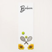 Sunflower Tennis Yoga Mat (Achterkant)