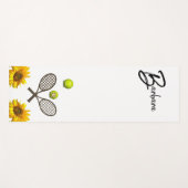 Sunflower Tennis Yoga Mat (Voorkant (horizontaal))
