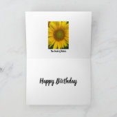 SUNFLOWER TOMATOES FOTO BIRTHDAY WENSKAART KAART (Binnen)