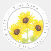=Sunflower Trio Labels (Voorkant)