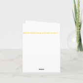 Sunflower Tune Notecard Kaart (Achterkant)