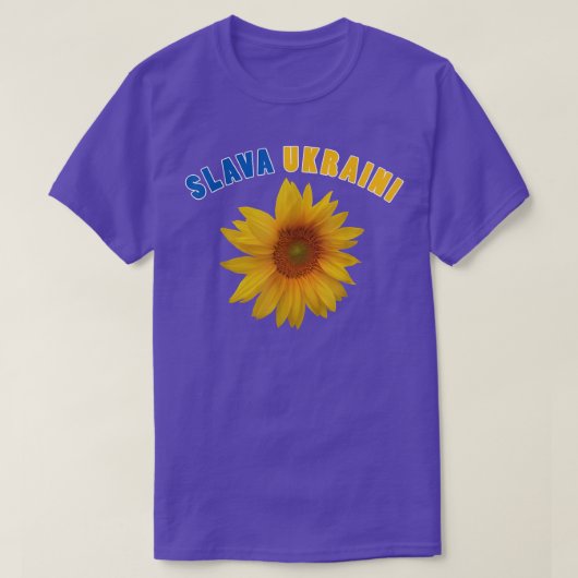 Sunflower Ukraine A Slava Ukraine T-shirt (Design voorkant)