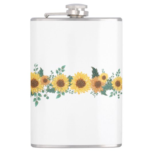 Sunflower Ukraine Support Soup Mug Heupfles (Voorkant)