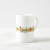Sunflower Ukraine Support Soup Mug Porselein Kop (Voorkant rechts)