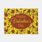 Sunflower Valentine's Day Door Mat (Voorkant)