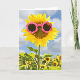sunflower verjaardag voor vriend kaart