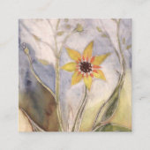 Sunflower Vierkante Visitekaartje (Voorkant)