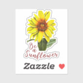 Sunflower Vinyl Sticker (Vel)