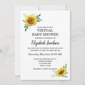 Sunflower Virtual Baby shower Kaart (Voorkant)
