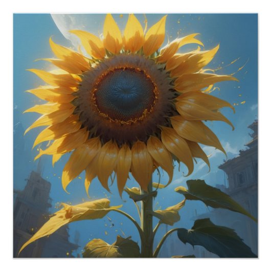 sunflower wall art perfect poster (Voorkant)