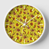 Sunflower Wall Clock (Voorkant)