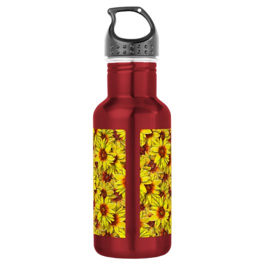 Sunflower Water Bottle Waterfles (Achterkant)