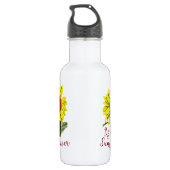 Sunflower Water Bottles Waterfles (Achterkant)