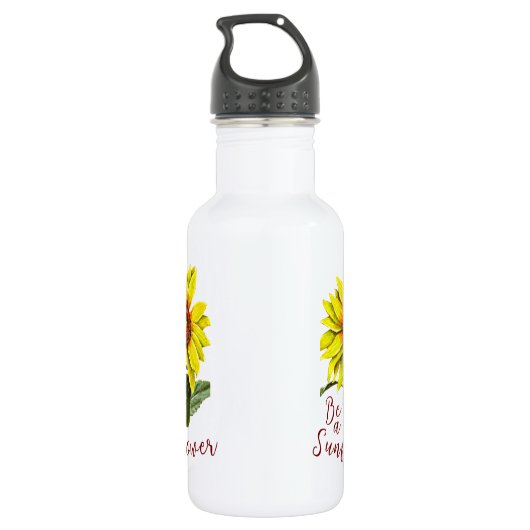 Sunflower Water Bottles Waterfles (Achterkant)