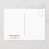 Sunflower watercolor customizable postcard briefkaart (Achterkant)