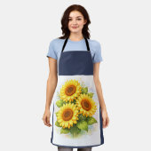 Sunflower Watercolour Apron Schort (Gedragen)
