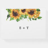 Sunflower Weddenboek Gastenboek (Achterkant)