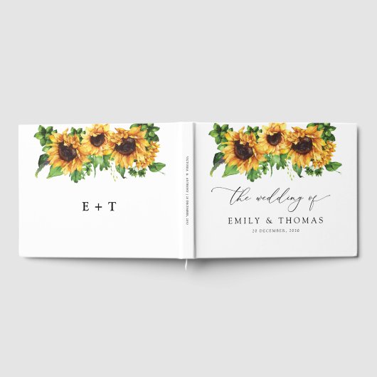Sunflower Weddenboek Gastenboek (Volledig)
