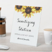 Sunflower Weddenschap Parkeerplaats Deestal Sign Reclamebord Met Voetstuk (Insitu)