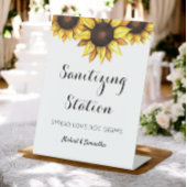 Sunflower Weddenschap Parkeerplaats Deestal Sign Reclamebord Met Voetstuk