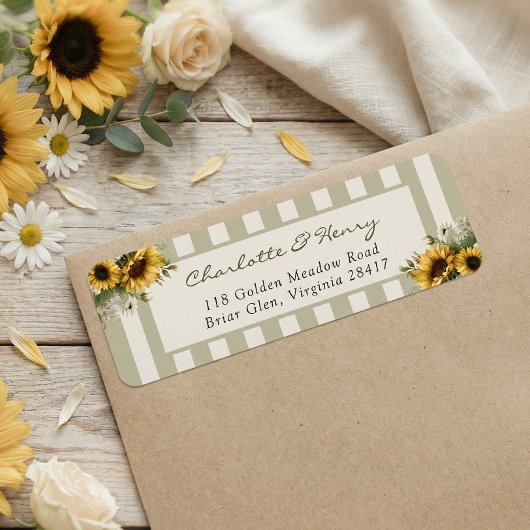 Sunflower Wedding Etiket