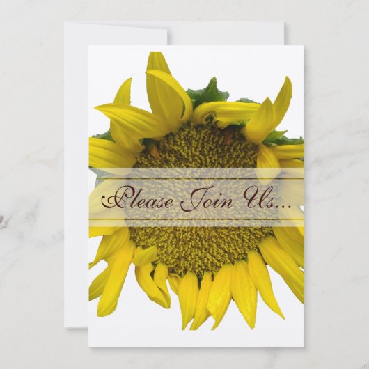 Sunflower Wedding II Kaart (Voorkant)