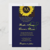 SUNFLOWER Wedding Invitation Kaart (Voorkant)