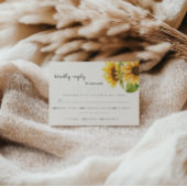 Sunflower wedding RSVP Save The Date