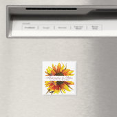 Sunflower Wedding Save the Date Magnet (Insitu (Vaatwasser))
