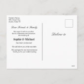 Sunflower Wedding Verandering de Uitnodiging van d (Achterkant)