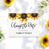Sunflower Wedding Verandering de Uitnodiging van d