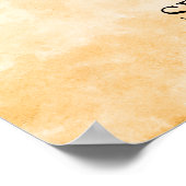 Sunflower Wedding WelkomstPoster Poster (Hoek)