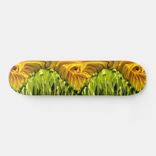 Sunflower Whirl Drip Persoonlijk Skateboard (Horizontaal)