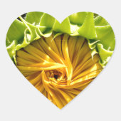 Sunflower Whirl Hart Sticker (Voorkant)