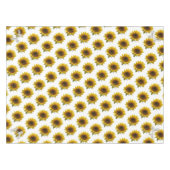 Sunflower White Horse Tablecloth Tafelkleed (Voorkant (Horizontaal))