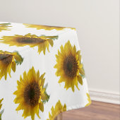 Sunflower White Horse Tablecloth Tafelkleed (Voorbeeld)