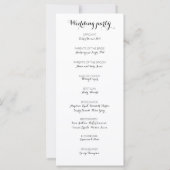 Sunflower white rose watercolor wedding Flat Card (Achterkant)