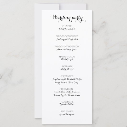 Sunflower white rose watercolor wedding Flat Card (Achterkant)