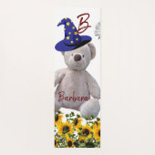 Sunflower White Teddy Bear Yoga Mat (Achterkant)