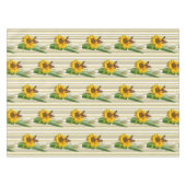Sunflower White Tulip Butterfly Tablecloth Tafelkleed (Voorkant (Horizontaal))